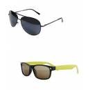 Black Aviator + Yellow Wayfarers